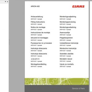 Claas Arion 400 Fitting Instruction FR DE EN RU 1