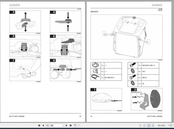 Claas Arion 400 Fitting Instruction FR DE EN RU 2