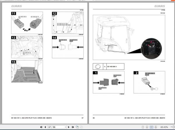 Claas Arion 400 Fitting Instruction FR DE EN RU 3