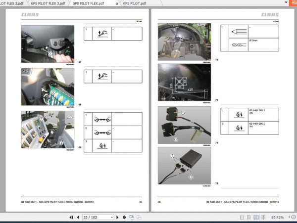 Claas Arion 500 Arion 600 Fitting Instruction FR DE EN RU 3