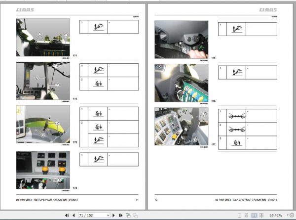 Claas Axion 800 Fitting Instruction FR DE EN RU 2