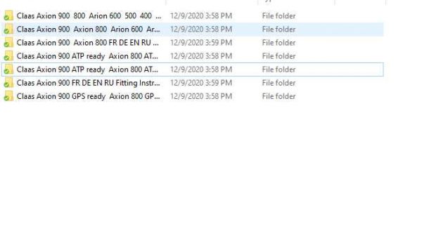 Claas Axion 900 800 600 500 400 Fitting Instruction FR DE EN RU 1