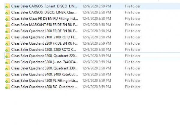 Claas Baler Quadrant 1200 4200 Fitting Instruction FR DE EN RU 1