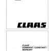 Claas Balers MARKANT DOMINANT CONSTANT Repair Manual 1