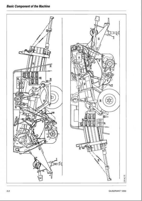 Claas Balers QUADRANT 1200 1200 Roto Cut Repair Manual 3