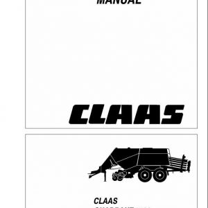 Claas Balers QUADRANT 2200 QUADRANT 2200 Roto Cut Repair Manual 1