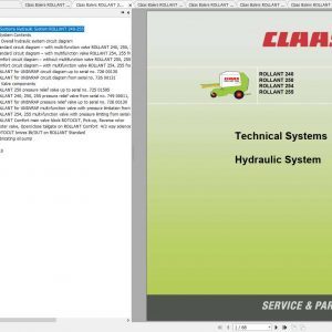 Claas Balers ROLLANT 240 250 254 255 260 Electric Hydraulic System 1