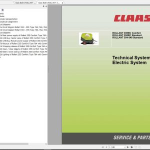 Claas Balers ROLLANT 354 340 355RC Standard 355RC Comfort Electric Hydraulic System 2