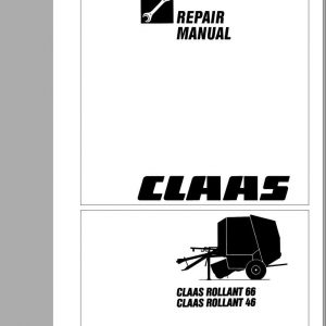 Claas Balers ROLLANT 46 66 Repair Manuals 1