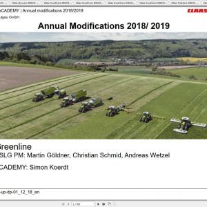Claas Balers Tractors Swathers Combine Forage Harvesters Training Documents 2