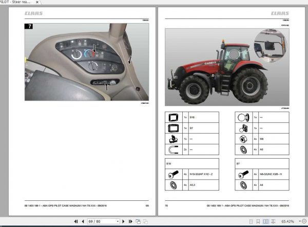 Claas Case CVX MAGNUM MX PUMA SPX Fitting Instruction FR DE EN RU 3