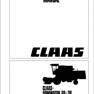 Claas Combine Harvester DOMINATOR 68 38 EN Repair Manual 1