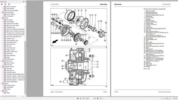 Claas Combine Harvester LEXION 480 EN Repair Manual 3