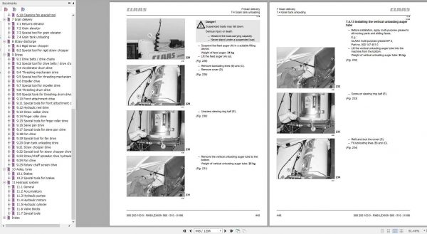 Claas Combine Harvester LEXION 560 510 EN Repair Manual 2