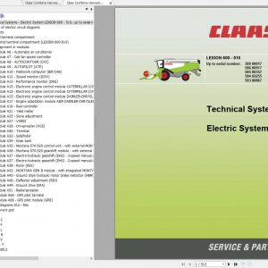 Claas Combine Harvester LEXION 600 510 Electric System 1
