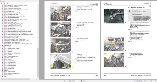 Claas Combine Harvester LEXION 600 580 570 Repair Manual 4