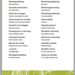 Claas Combines CERIO 528 Fitting Instruction FR DE EN RU 1