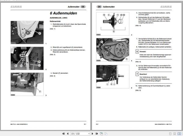 Claas Combines CONSPEED 6 80 6 75 6 70 FC LEXION Montana Fitting Instruction 2