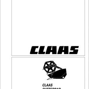 Claas Combines CUTTERBAR 390m 900 m Lexion Repair Manual 1