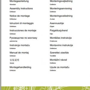 Claas Combines Deflector Fitting Instruction FR DE EN RU 1