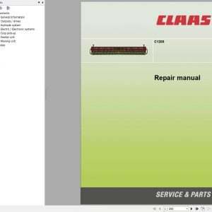 Claas Combines Harvester Header C1200 Repair Manual 1