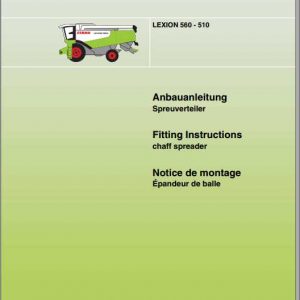 Claas Combines LEXION 580 510 Fitting Instruction FR DE EN RU 2