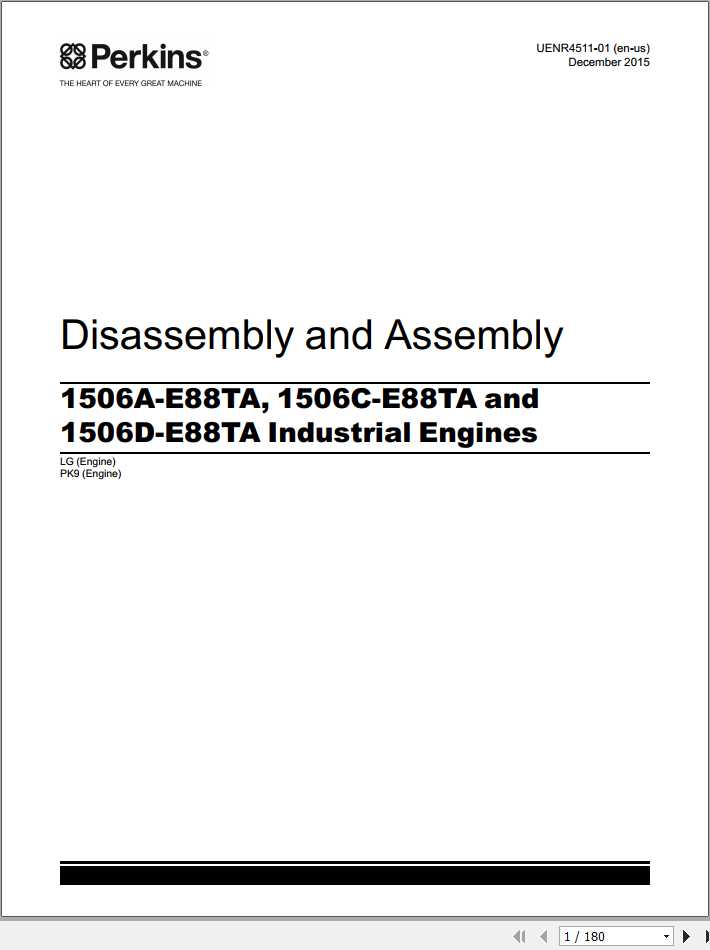 Claas Combines Perkins Engines 1506A E88TA 1506C E88TA 1506D E88TA Repair Manual 1
