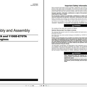 Claas Combines Perkins Industrial Engines 1106C E70TA 1106D E70TA Repair Manual 1