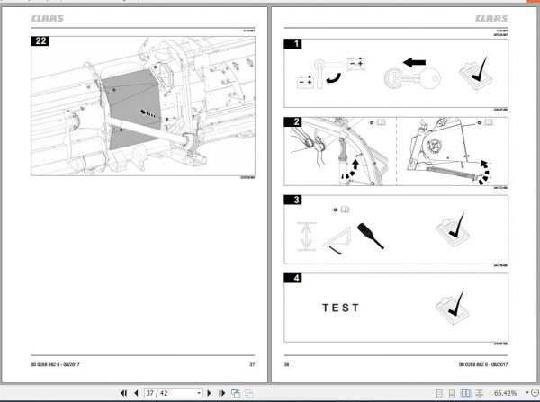 Claas Combines VARIO CERIO 560 930 Fitting Instruction 2