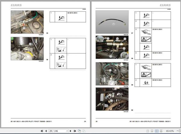 Claas FENDT 700 FENDT 800 Fitting Instruction FR DE EN RU 3