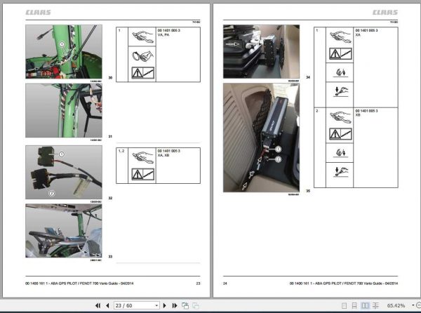 Claas FENDT 700 Vario Guide ready Fitting Instruction FR DE EN RU 2