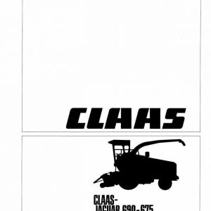 Claas Forage Harvester JAGUAR 690 675 Hydraulics Electrics Systems 1