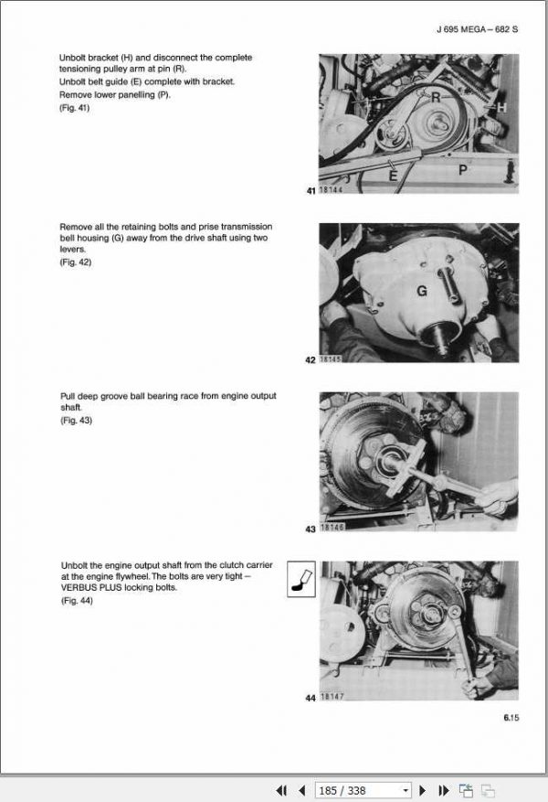 Claas Forage Harvesters JAGUAR 695 MEGA 682 S EN Repair Manual 3