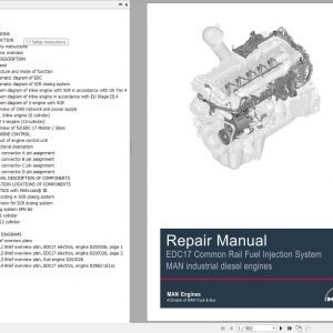 Claas Forage Harvesters MAN EDC17 Common Rail Fuel Injection System Repair Manual 1