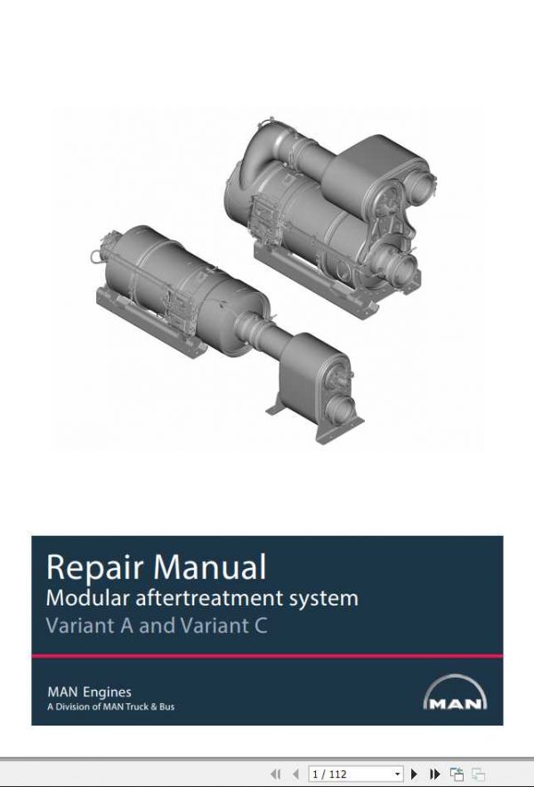 Claas Forage Harvesters MAN Modular Aftertreatment System Variant A Variant C Repair Manual 1