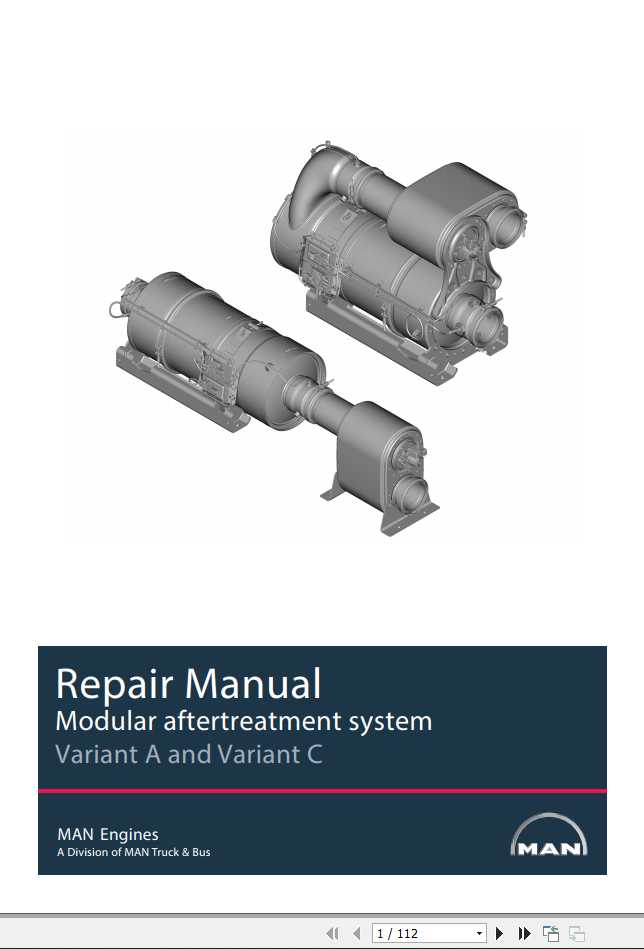 Claas Forage Harvesters MAN Modular Aftertreatment System Variant A Variant C Repair Manual 1