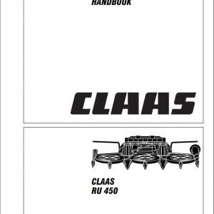 Claas Forage Harvesters Maize Header RU 450 Repair Manual 1