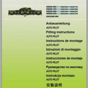 Claas Forage Harvesters ORBIS 900 ORBIS 450 Fitting Instruction 1