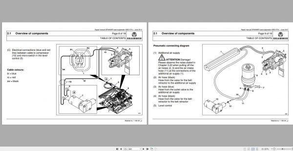 Claas GRAMMER seat suspension MSG 97AL Repair Manual 2