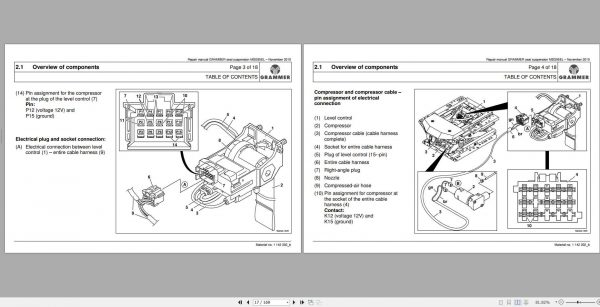 Claas GRAMMER seat suspension MSG95EL Repair Manual 2