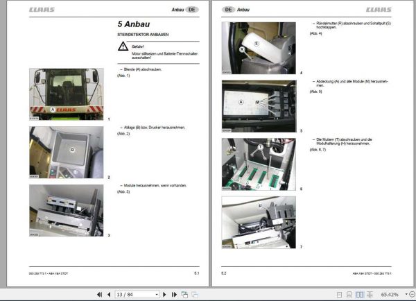 Claas Jaguar 900 830 Operators Manual FR DE EN RU 2