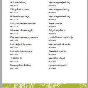 Claas John Deere 7R 8R Fitting Instruction FR DE EN RU 1