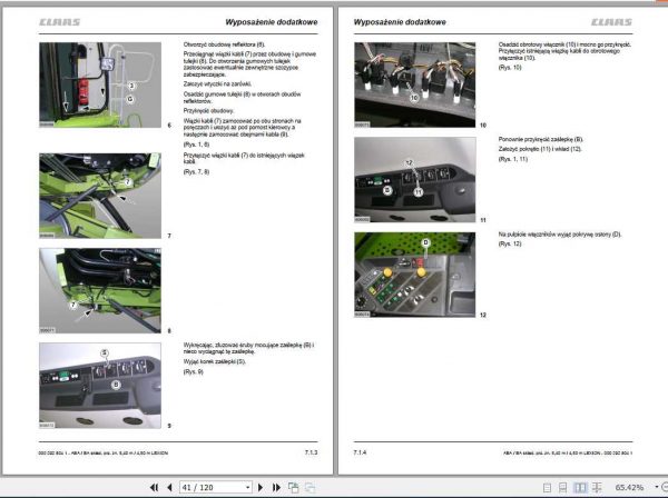 Claas LEXION 580 510 540 m 450 m Operators Manual PL 2