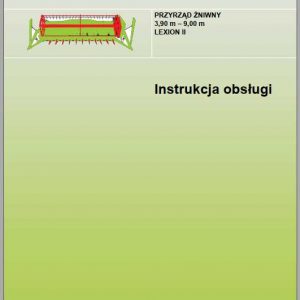 Claas Lexion 390 m 900 m Operators Manual PL 1