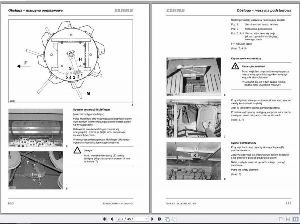 Claas Lexion 460 401 Cebis Operators Manual PL 3