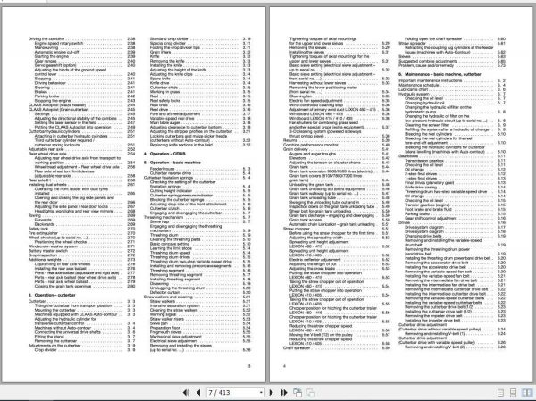 Claas Lexion 460 405 Cebis Operators Manual 2