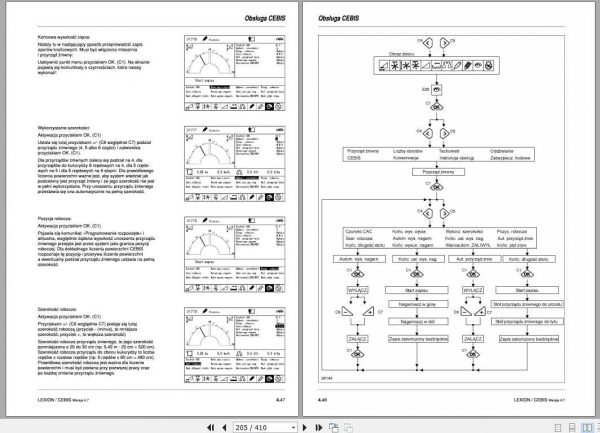 Claas Lexion 460 405 Cebis Operators Manual PL 3