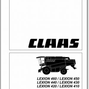 Claas Lexion 460 410 IMO Operators Manual PL 1