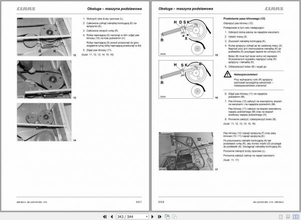 Claas Lexion 460 410 IMO Operators Manual PL 3