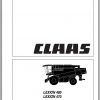 Claas Lexion 480 470 Operators Manual 1